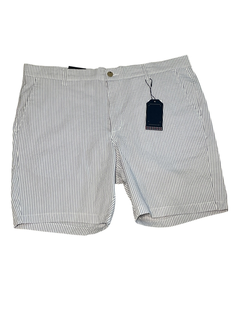Ben Sherman Seersucker Pale Blue Stripe Shorts sz 38